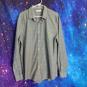 Resolution-Black & White Button Down Shirt X-Large